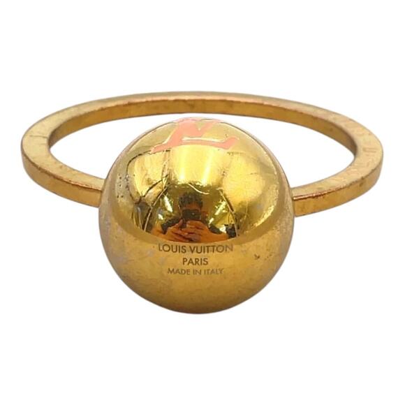 LOUIS VUITTON  Sphere Key Ring Ballerine GD Pink Key Ring W/Box - Picture 6 of 14